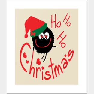 ho ho ho Christmas monster Posters and Art